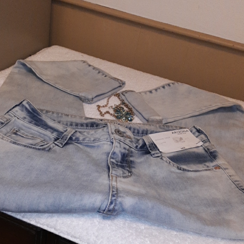 Arizona faded blue jegging crop Jeans size 1 - Picture 4 of 11